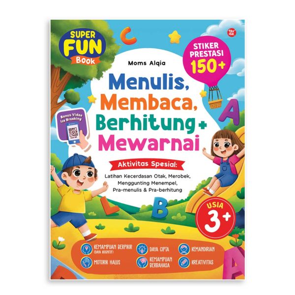 Super Fun Book - Menulis, Membaca, Berhitung + Mewarnai
